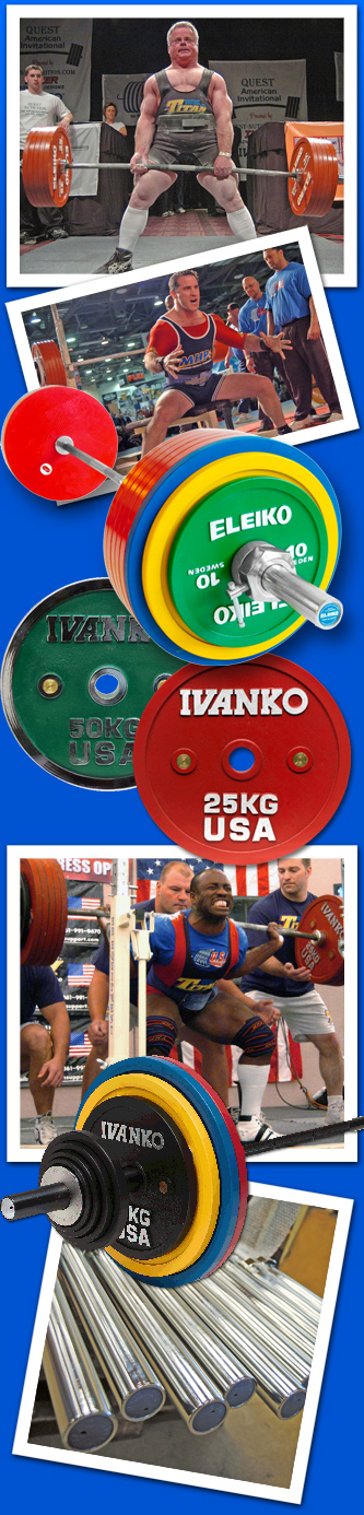 Eleiko Powerlifting Bars and Plates