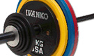 Ivanko 184 KG Calibrated Painted Powerlifting Competition Set